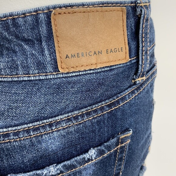 American Eagle TomGirl Shorts Distressed Jean Shortie 00 - Picture 10 of 11